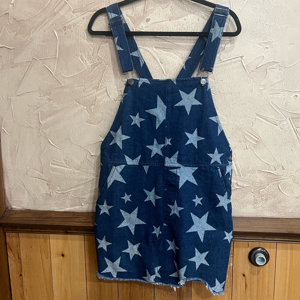BOUTIQUE CLOSEOUT!  NWT Denim Overall Skirt